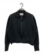 XANDER ZHOUザンダーゾウ）の古着「ジップアップニット」｜ブラック
