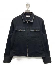 TTT MSW（ティー）の古着「Wool Leather Piping Jacket」｜ブラック