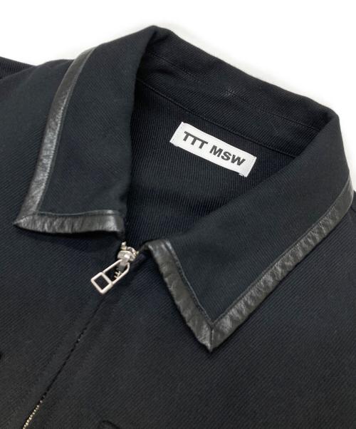 TTT MSW（ティー）TTT MSW (ティー) Wool Leather Piping Jacket ブラック サイズ:Lの古着・服飾アイテム