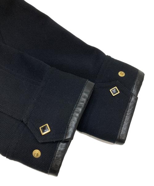 TTT MSW（ティー）TTT MSW (ティー) Wool Leather Piping Jacket ブラック サイズ:Lの古着・服飾アイテム