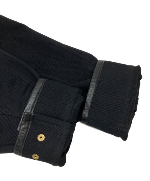 TTT MSW（ティー）TTT MSW (ティー) Wool Leather Piping Jacket ブラック サイズ:Lの古着・服飾アイテム