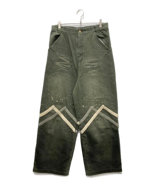 NAMESAKE（ネイムセイク）namesake (ネイムセイク) MARSELLES WASHED DENIM PANTS グリーン サイズ:Mの古着・服飾アイテム