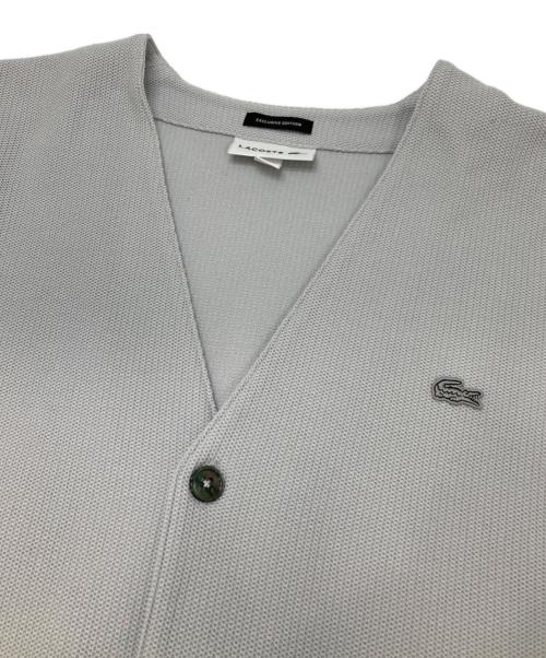 LACOSTE（ラコステ）LACOSTE (ラコステ) 1TONE CARDIGAN グレー サイズ:Mの古着・服飾アイテム