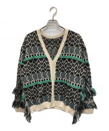 sara mallika（サラマリカ）の古着「2wayジャガードニット」｜ベージュ