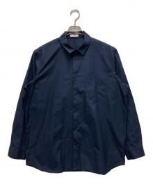 ATON（エイトン）の古着「SUVIN BROAD STANDARD SHIRT」｜ネイビー