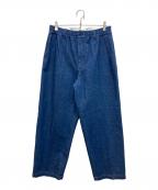 FARAHファーラー）の古着「Easy Wide Tapered Pants」｜ブルー