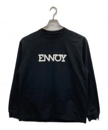 ENNOY（エンノイ）の古着「21SS エレクトリックロゴ ロングスリーブTシャツ」｜ブラック