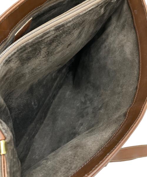 Burberry's（バーバリー）Burberry's (バーバリーズ) PVCレザーチェックトートバッグ オリーブの古着・服飾アイテム