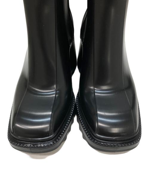 Chloe（クロエ）Chloe (クロエ) BETTYサイドジップ スクエアトゥ レインブーツ ブラック サイズ:37の古着・服飾アイテム