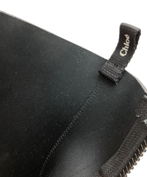 Chloe（クロエ）Chloe (クロエ) BETTYサイドジップ スクエアトゥ レインブーツ ブラック サイズ:37の古着・服飾アイテム