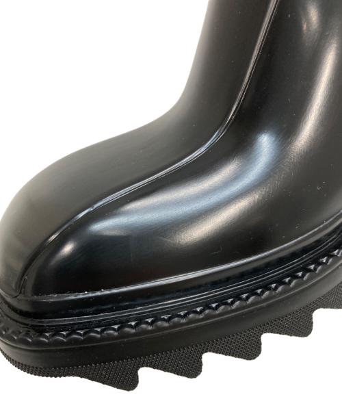 Chloe（クロエ）Chloe (クロエ) BETTYサイドジップ スクエアトゥ レインブーツ ブラック サイズ:37の古着・服飾アイテム