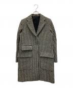 MARGARET HOWELLマーガレットハウエル）の古着「SHADOW HOUNDSTOOTH COAT」｜グレー