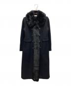 TORY BURCHトリーバーチ）の古着「ファー付ナポレオンコート」｜ブラック