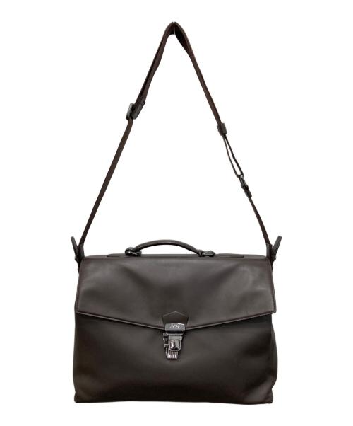 BOSS HUGO BOSS（ボス ヒューゴボス）BOSS HUGO BOSS (ボス ヒューゴボス) 2WAYブリーフケース ブラウンの古着・服飾アイテム