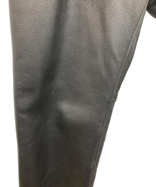 KADOYA（カドヤ）KADOYA (カドヤ) カウレザーパンツ ブラック サイズ:W33の古着・服飾アイテム