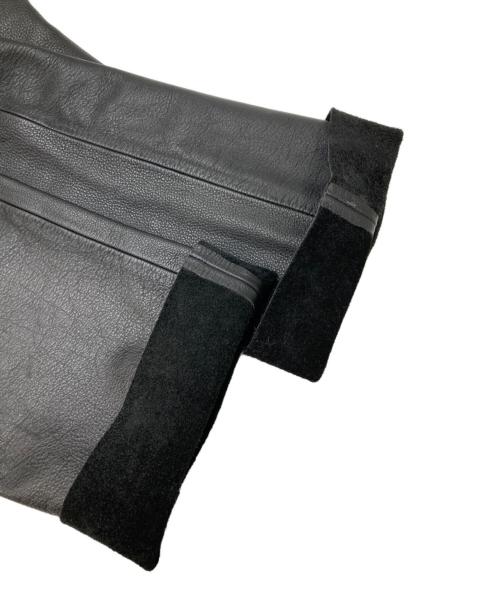 KADOYA（カドヤ）KADOYA (カドヤ) カウレザーパンツ ブラック サイズ:W33の古着・服飾アイテム