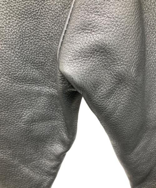 KADOYA（カドヤ）KADOYA (カドヤ) カウレザーパンツ ブラック サイズ:W33の古着・服飾アイテム