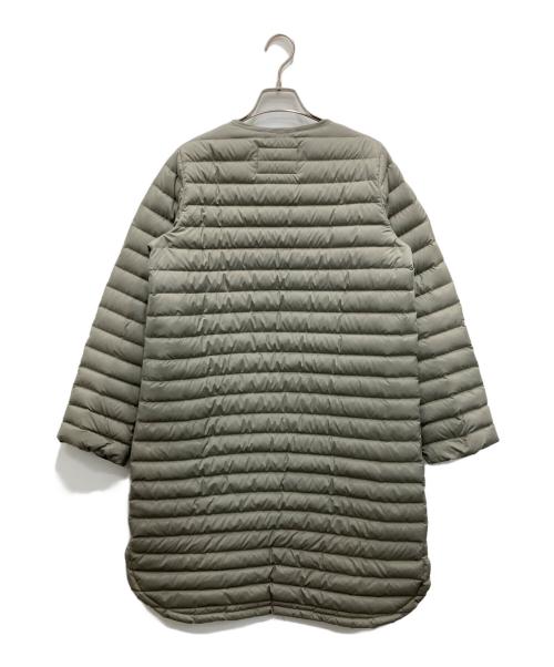 Traditional Weatherwear（トラディショナルウェザーウェア）Traditional Weatherwear (トラディショナルウェザーウェア) クリー ロング カラーレス キルティングコート グレー サイズ:34の古着・服飾アイテム