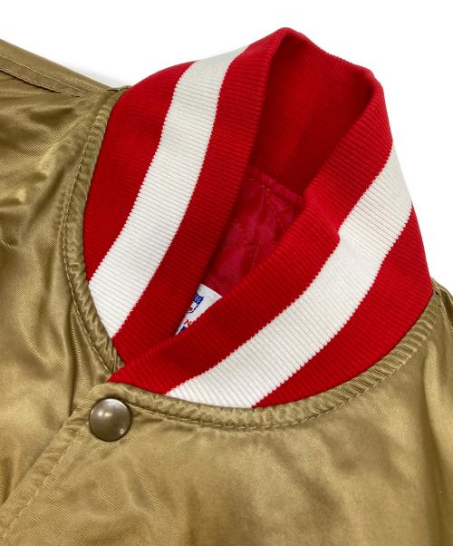 STARTER（スターター）STARTER (スターター) スタジャン ゴールド サイズ:Lの古着・服飾アイテム