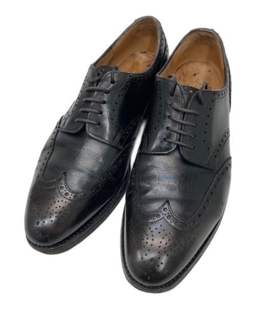 JOHN LOBB（ジョンロブ）JOHN LOBB (ジョンロブ) メダリオンウィングチップシューズ ブラック サイズ:不明(実寸参照)の古着・服飾アイテム