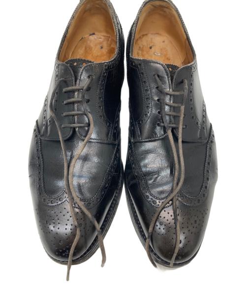 JOHN LOBB（ジョンロブ）JOHN LOBB (ジョンロブ) メダリオンウィングチップシューズ ブラック サイズ:不明(実寸参照)の古着・服飾アイテム