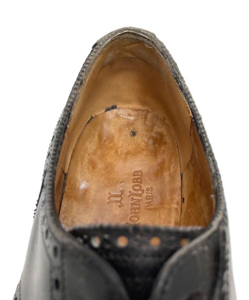 JOHN LOBB（ジョンロブ）JOHN LOBB (ジョンロブ) メダリオンウィングチップシューズ ブラック サイズ:不明(実寸参照)の古着・服飾アイテム