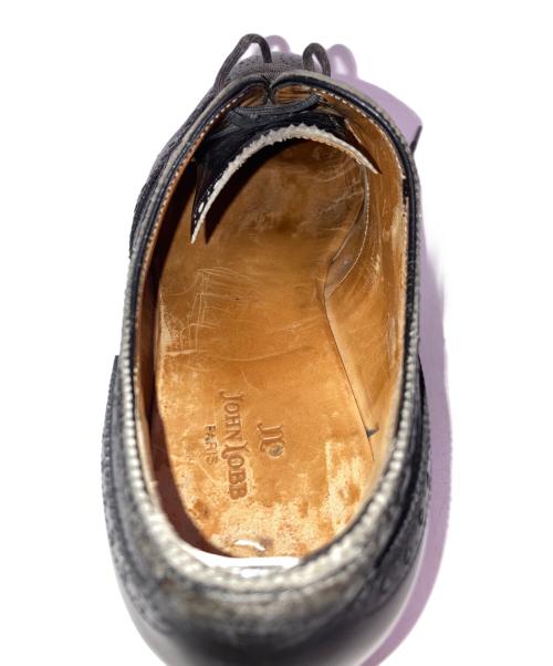 JOHN LOBB（ジョンロブ）JOHN LOBB (ジョンロブ) メダリオンウィングチップシューズ ブラック サイズ:不明(実寸参照)の古着・服飾アイテム
