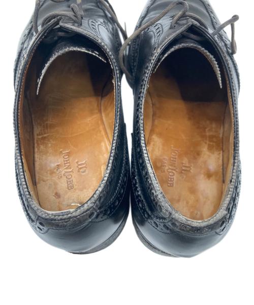 JOHN LOBB（ジョンロブ）JOHN LOBB (ジョンロブ) メダリオンウィングチップシューズ ブラック サイズ:不明(実寸参照)の古着・服飾アイテム