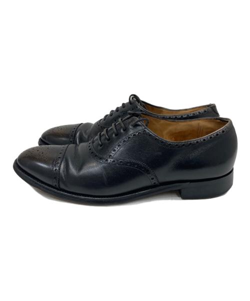 JOHN LOBB（ジョンロブ）JOHN LOBB (ジョンロブ) メダリオンストレートチップシューズ ブラック サイズ:6Eの古着・服飾アイテム