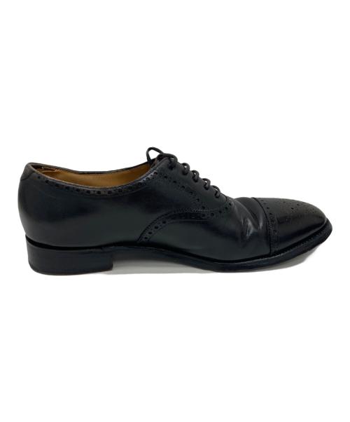 JOHN LOBB（ジョンロブ）JOHN LOBB (ジョンロブ) メダリオンストレートチップシューズ ブラック サイズ:6Eの古着・服飾アイテム