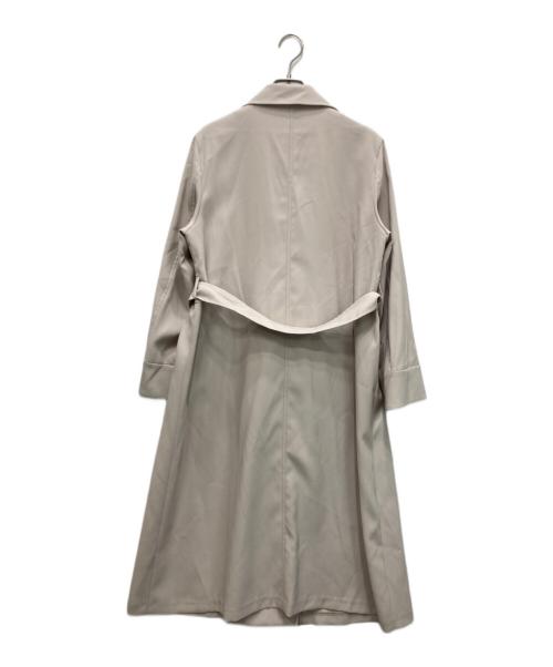 UNTITLED（アンタイトル）UNTITLED (アンタイトル) バックサテン トレンチコート アイボリー サイズ:3の古着・服飾アイテム
