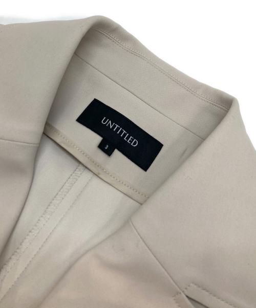 UNTITLED（アンタイトル）UNTITLED (アンタイトル) バックサテン トレンチコート アイボリー サイズ:3の古着・服飾アイテム