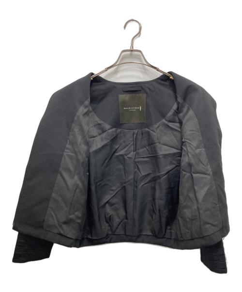MACKINTOSH LONDON（マッキントッシュ ロンドン）MACKINTOSH LONDON (マッキントッシュ ロンドン) ビジューノーカラージャケット ブラック サイズ:38 未使用品の古着・服飾アイテム