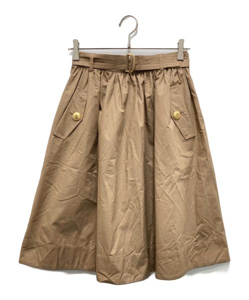 BLUE LABEL CRESTBRIDGE（ブルーレーベルクレストブリッジ）BLUE LABEL CRESTBRIDGE (ブルーレーベルクレストブリッジ) スカート ブラウン サイズ:38の古着・服飾アイテム