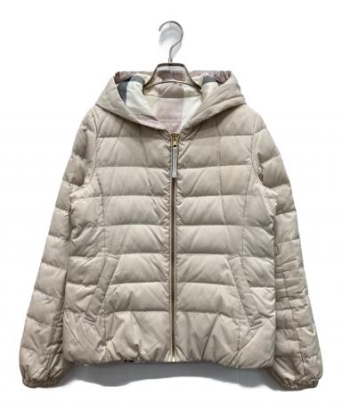 BLUE LABEL CRESTBRIDGE フード付きダウンM ベージュ 中古・古着通販】BLUE LABEL CRESTBRIDGE (ブルーレーベルクレスト