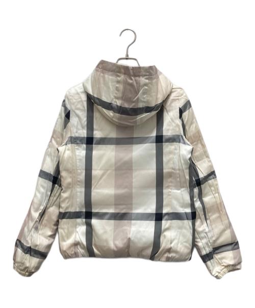 BLUE LABEL CRESTBRIDGE（ブルーレーベルクレストブリッジ）BLUE LABEL CRESTBRIDGE (ブルーレーベルクレストブリッジ) リバーシブルダウンジャケット ベージュ サイズ:40の古着・服飾アイテム