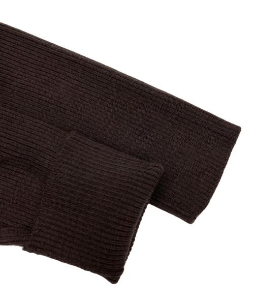 BLUE LABEL CRESTBRIDGE（ブルーレーベルクレストブリッジ）BLUE LABEL CRESTBRIDGE (ブルーレーベルクレストブリッジ) チェックニットワンピース ブラウン サイズ:38の古着・服飾アイテム