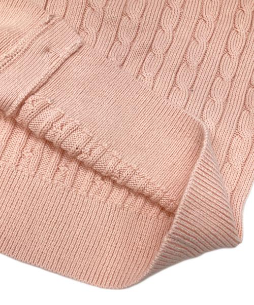 POLO RALPH LAUREN（ポロ・ラルフローレン）POLO RALPH LAUREN (ポロ・ラルフローレン) ケーブルニットカーディガン ピンク サイズ:XL 未使用品の古着・服飾アイテム