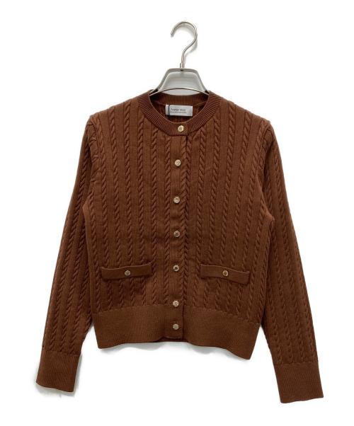 ARPEGE STORY（アルページュストーリー）Arpege story (アルページュストーリー) ケーブルアンサンブルカーディガン ブラウン サイズ:2 未使用品の古着・服飾アイテム