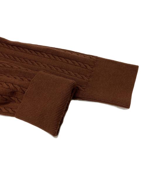 ARPEGE STORY（アルページュストーリー）Arpege story (アルページュストーリー) ケーブルアンサンブルカーディガン ブラウン サイズ:2 未使用品の古着・服飾アイテム