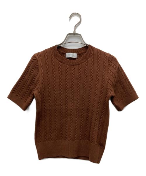ARPEGE STORY（アルページュストーリー）Arpege story (アルページュストーリー) ケーブルアンサンブルカーディガン ブラウン サイズ:2 未使用品の古着・服飾アイテム