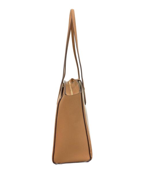 Kate Spade（ケイトスペード）Kate Spade (ケイトスペード) ヴォヤージュ キャンバス ラージ ワーク トート ベージュの古着・服飾アイテム