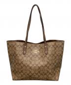 COACHコーチ）の古着「シグネチャートートバッグ」｜ブラウン