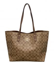 COACH（コーチ）の古着「シグネチャートートバッグ」｜ブラウン