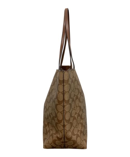 COACH（コーチ）COACH (コーチ) シグネチャートートバッグ ブラウンの古着・服飾アイテム