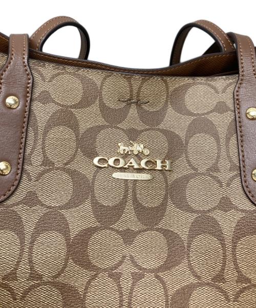 COACH（コーチ）COACH (コーチ) シグネチャートートバッグ ブラウンの古着・服飾アイテム