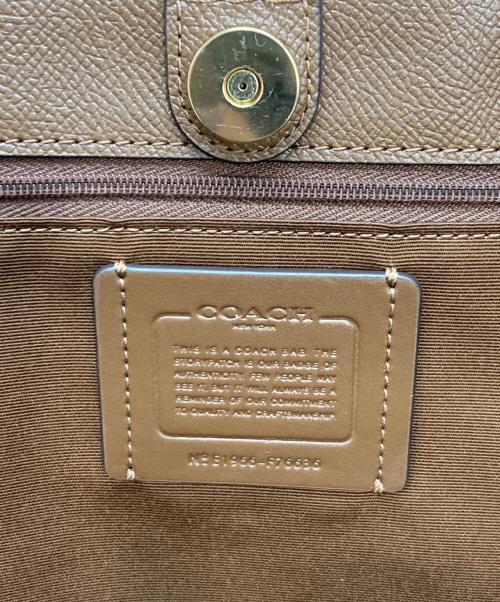 COACH（コーチ）COACH (コーチ) シグネチャートートバッグ ブラウンの古着・服飾アイテム