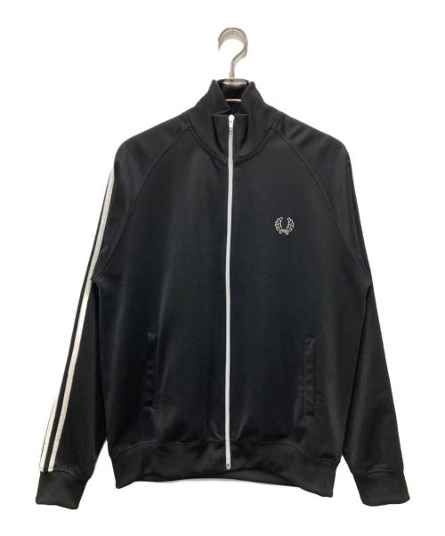 FRED PERRY（フレッドペリー）FRED PERRY (フレッドペリー) TWIN TAPE TRACK JACKET ブラック サイズ:Lの古着・服飾アイテム