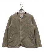 DANTONダントン）の古着「FLEECE COLLARLESS JACKET」｜ベージュ