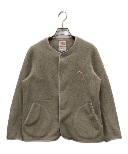 DANTON（ダントン）DANTON (ダントン) FLEECE COLLARLESS JACKET ベージュ サイズ:36の古着・服飾アイテム